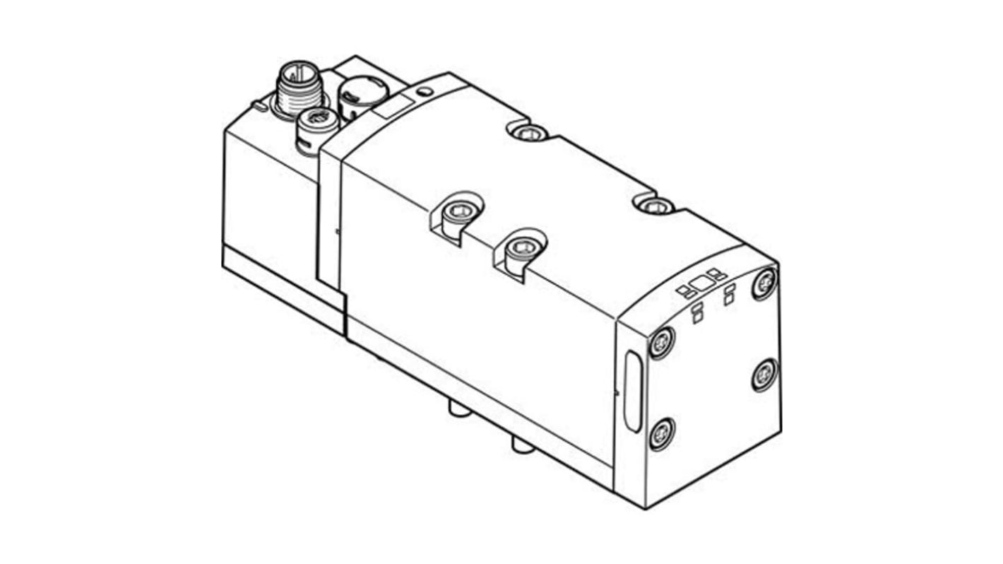 Festo 5/2-Way, Monostable Pneumatic Solenoid Valve - Electrical G 3/8 VSVA Series 24V dc, 567003