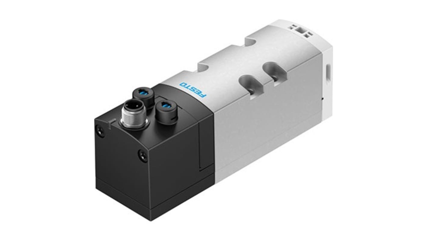 Festo 2X3/2-Way, Closed, Monostable Solenoid Valve - Electrical M12 VSVA Series 24V dc