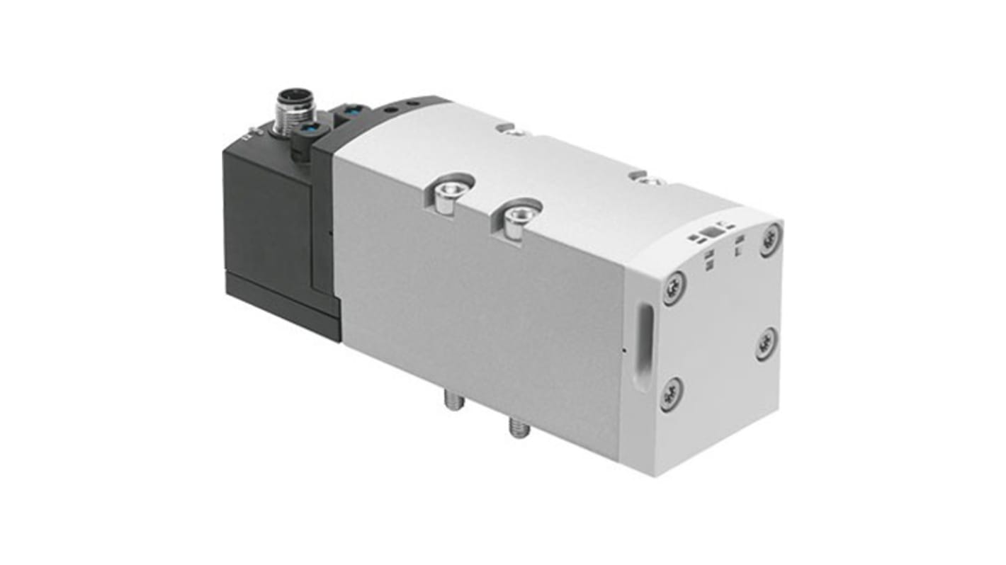 Festo 2X3/2-Way, Monostable, Open Pneumatic Solenoid/Pilot-Operated Control Valve - Electrical G 3/8 VSVA Series 24V