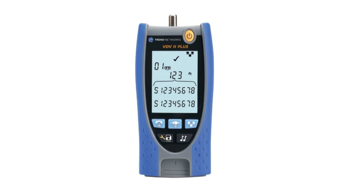 TREND Networks R158008 Cable Tester Coaxial VDV II Plus, RJ11, RJ12, RJ45