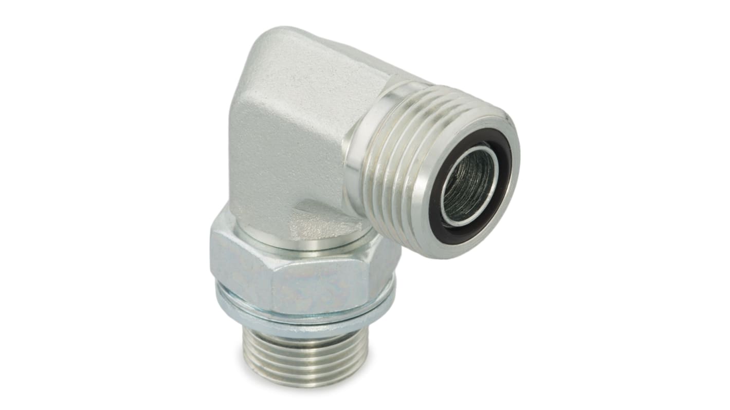 Racor hidráulico, Parker, 4C4OMLOS, Connector A 6 mm, Connector B BSPP macho 1/8 -28