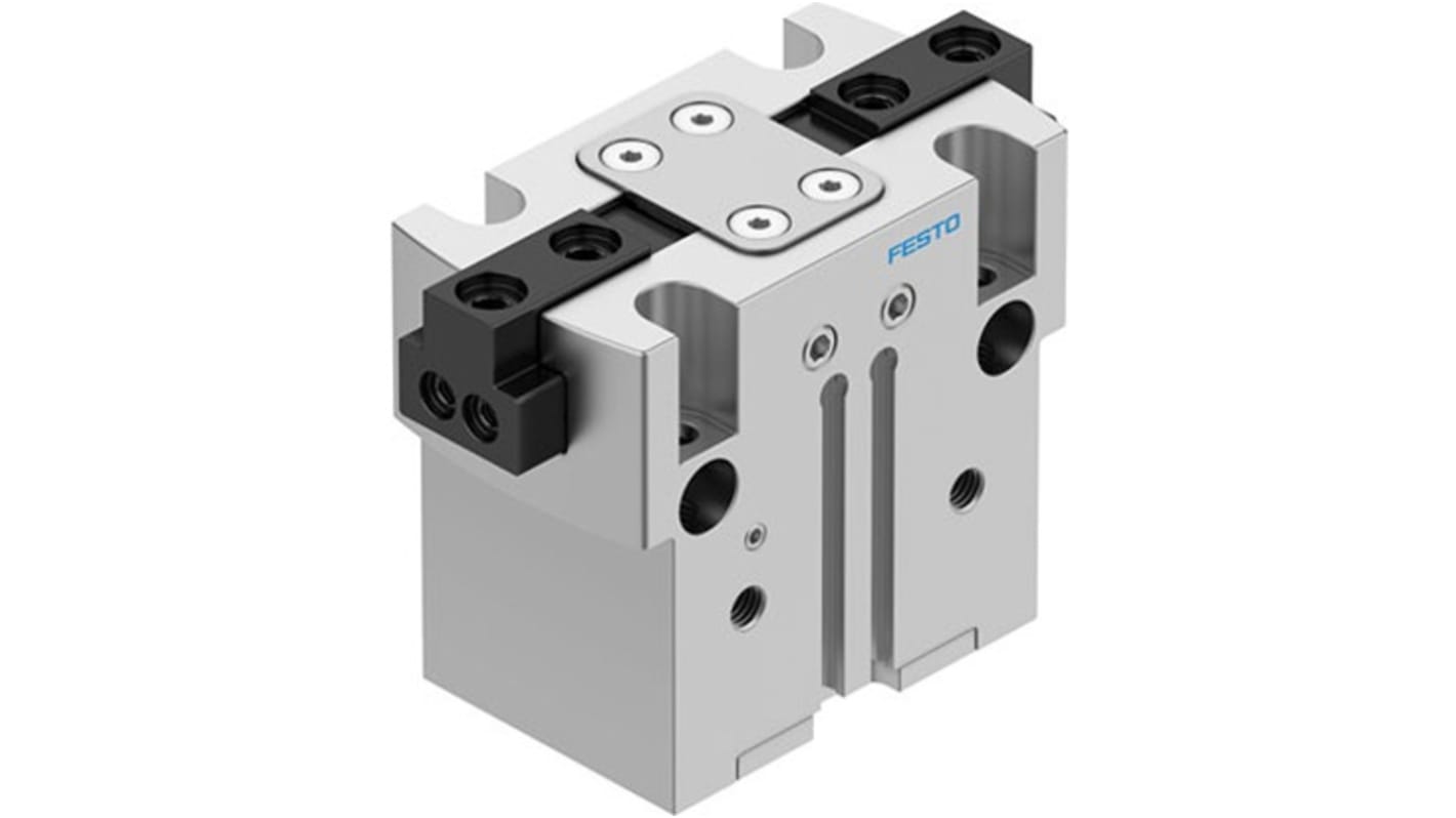 Festo 2 Finger Double Action Pneumatic Gripper, HGPT-25-A-B-G1, Parallel Gripping Type