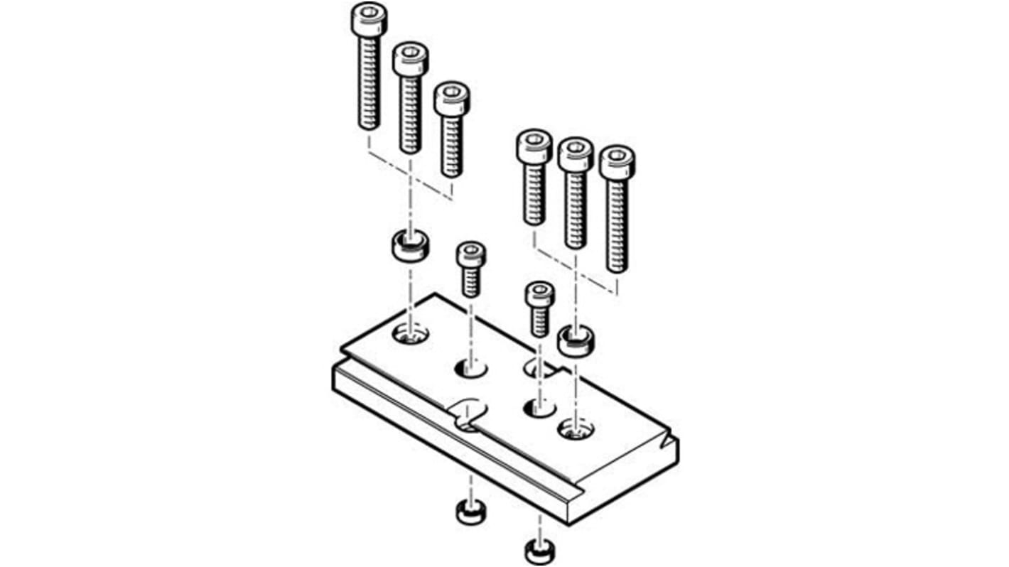 Festo Adapter HMSV-21, For Use With Pneumatic Cylinder & Actuator