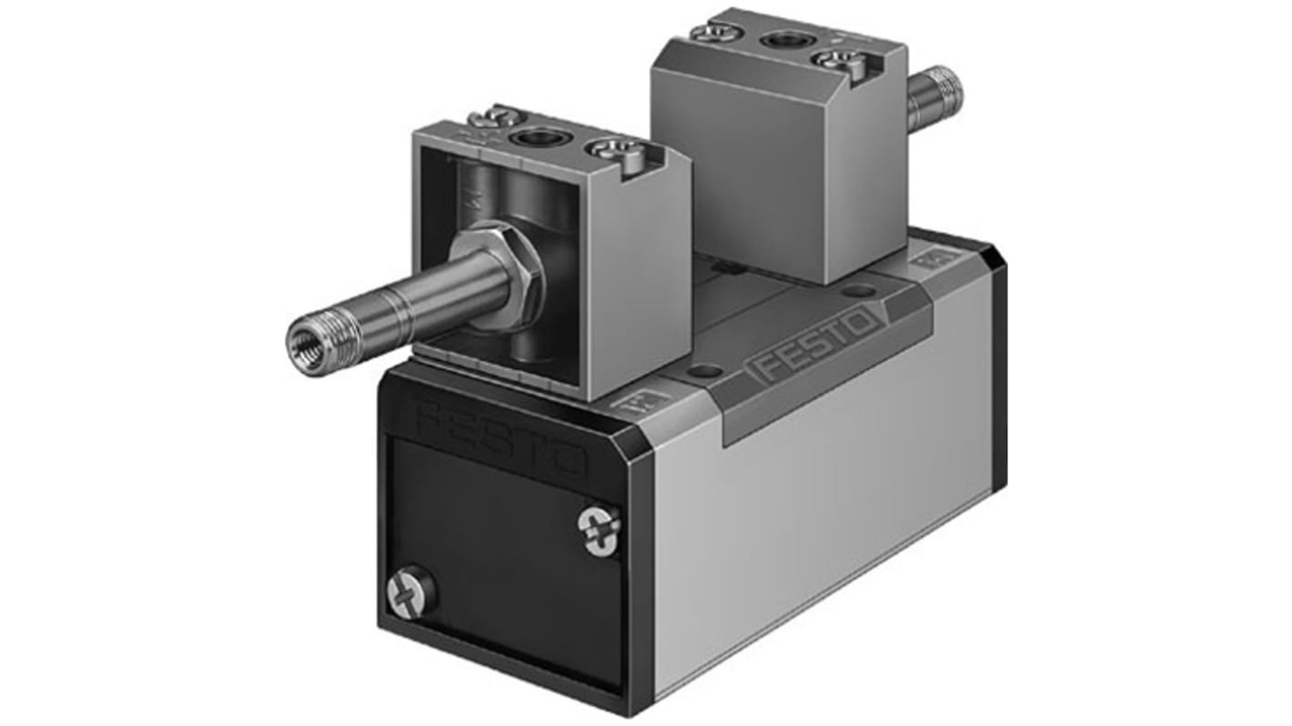 Festo 5/2-Way, Bistable, Dominant Pneumatic Solenoid Valve - Electrical G 3/8 JMFDH Series, 151853