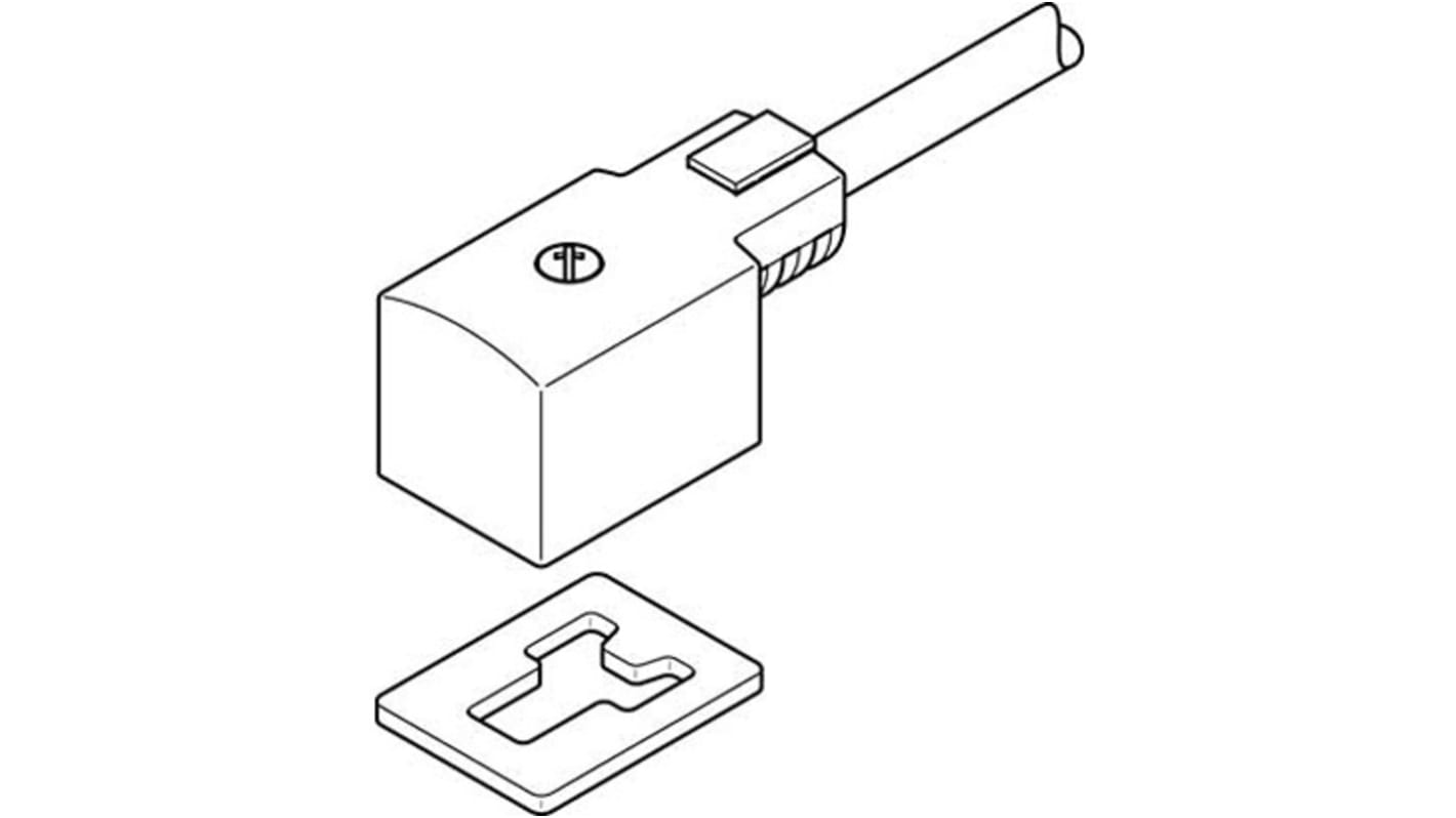 Kit de conexión Festo KMV-1-24-10-LED, For Use With V Solenoides