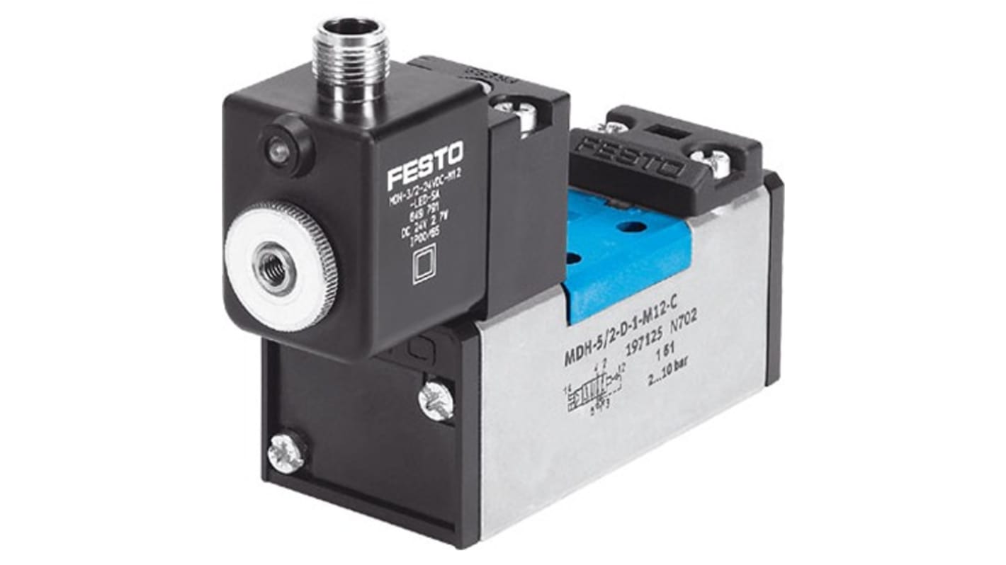Festo Flow Control Solenoid Valve - Pneumatic G 1/2 MDH Series, 540820