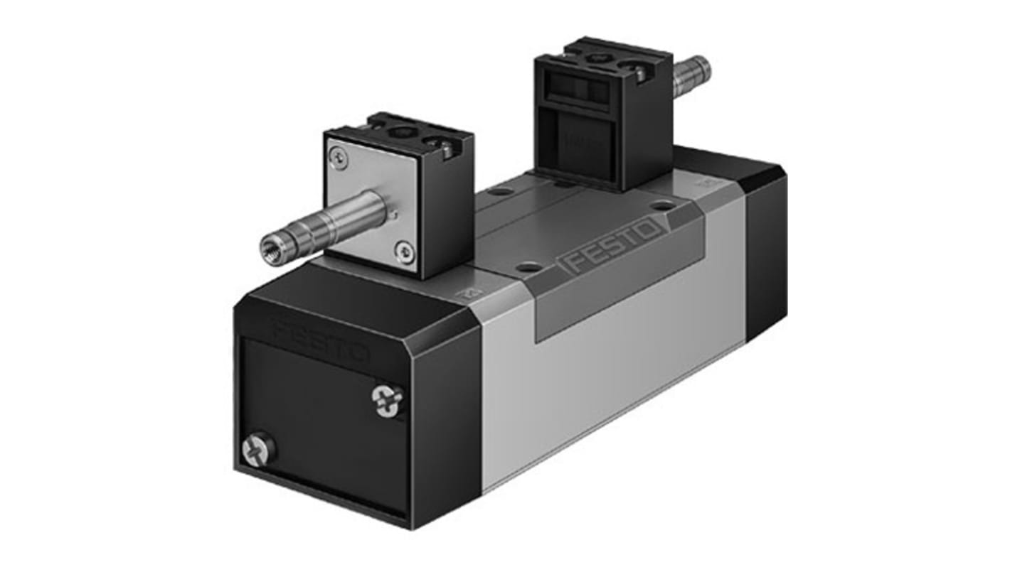 Festo 5/3-Way, Pressurised Pneumatic Solenoid Valve - Electrical G 1/2 MN1H Series, 159708