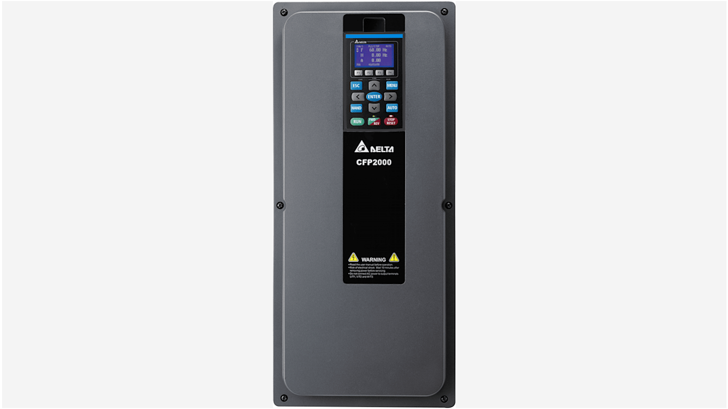 Delta Electronics Variable Speed Drive, 11 kW, 3 Phase, 460 V, 24/18 A, CFP2000 Series