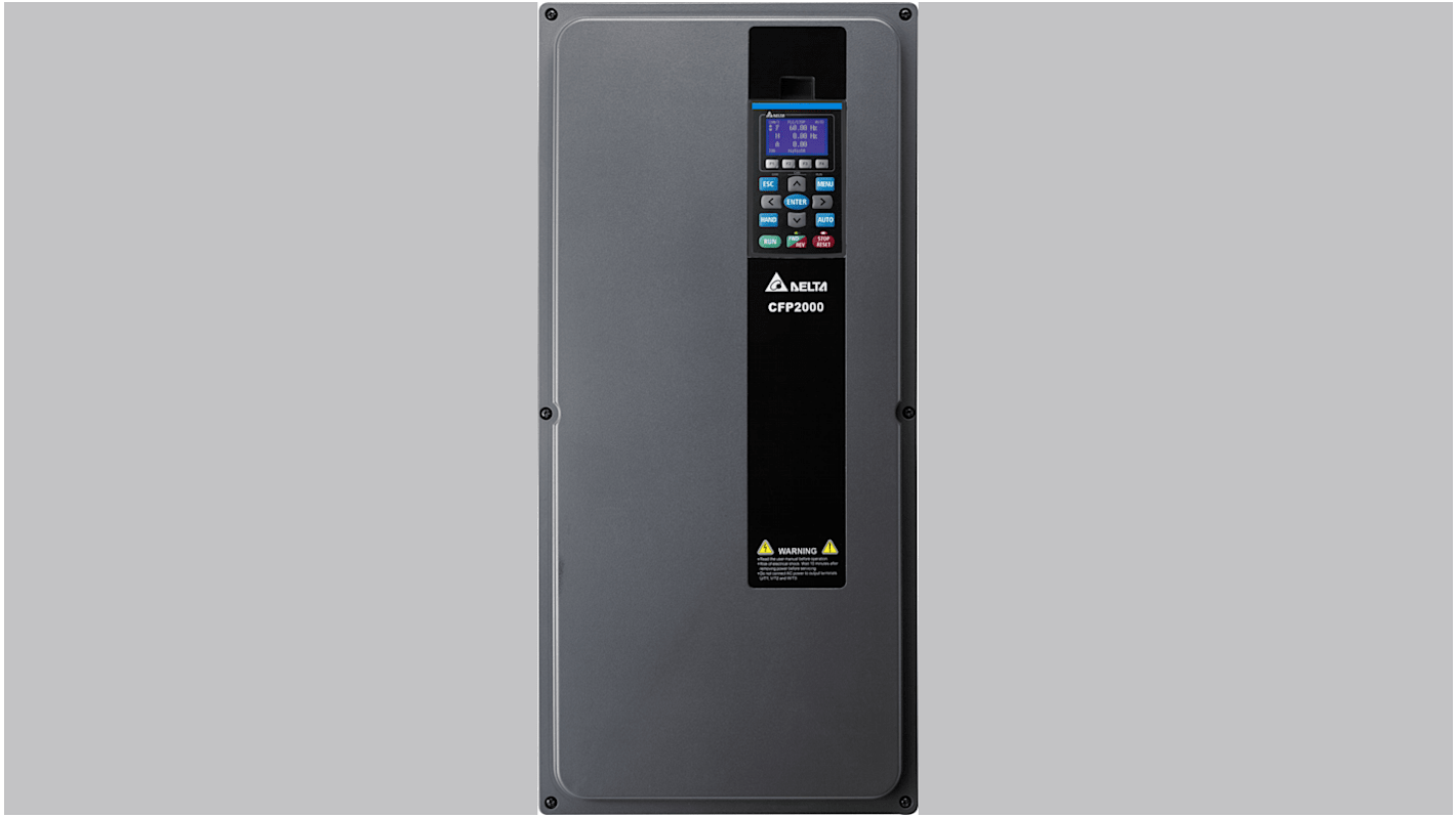 Delta Electronics Variable Speed Drive, 30 kW, 3 Phase, 460 V, 60/45 A, CFP2000 Series