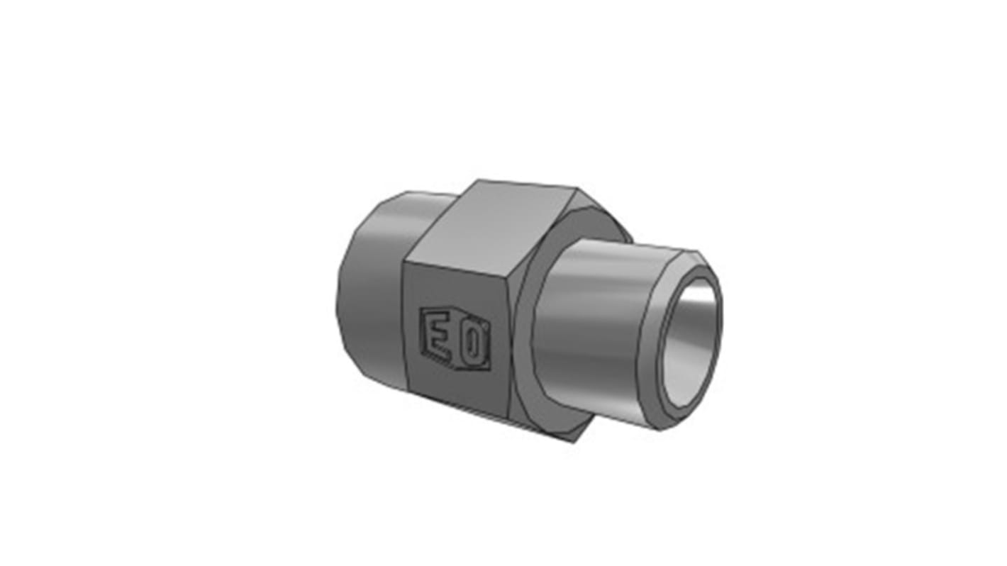 Parker Adapter, 24° Metric Flareless Male, BSPP 1/4-19 Female, 310.2 bar max