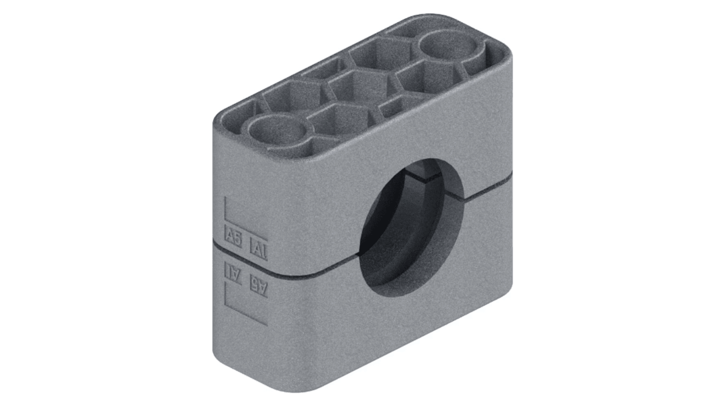 Morsetto per tubi, Parker RAA430X, per tubo con Ø esterno di 30mm max, in Alluminio