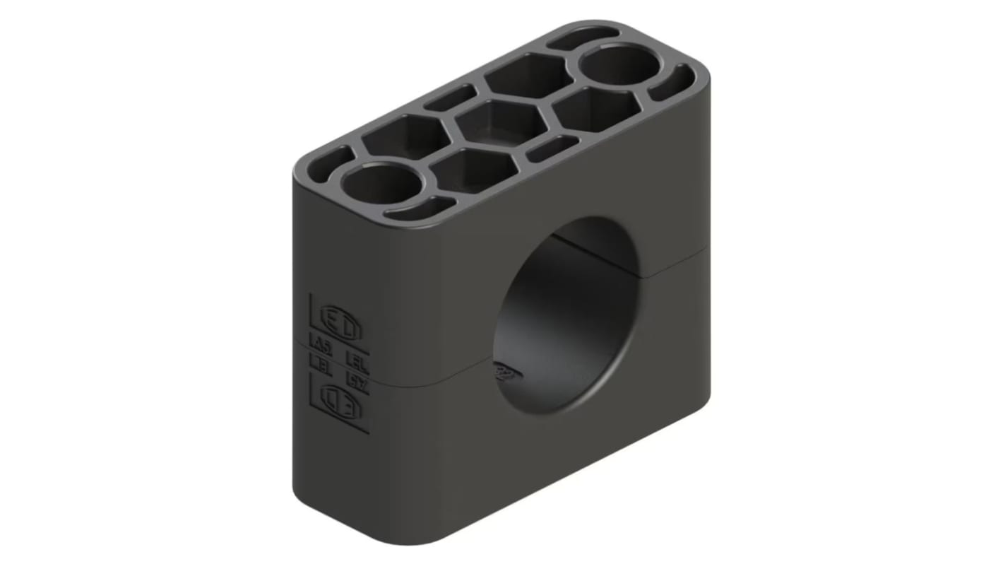 Morsetto per tubi, Parker RAVG112X, per tubo con Ø esterno di 12mm max, in Gomma