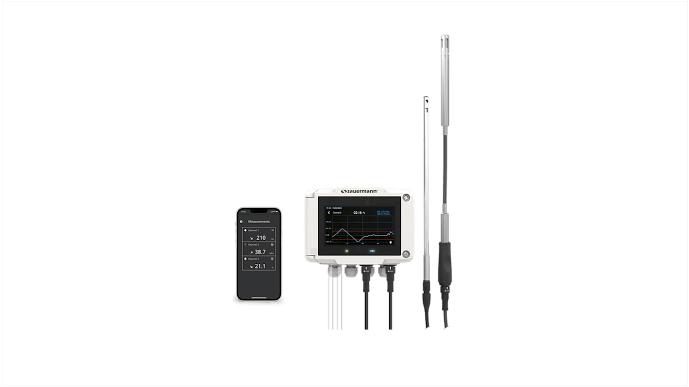 SAUERMANN. Si-C320 Air Quality Data Logger, RS485, 2 Input Channel(s)