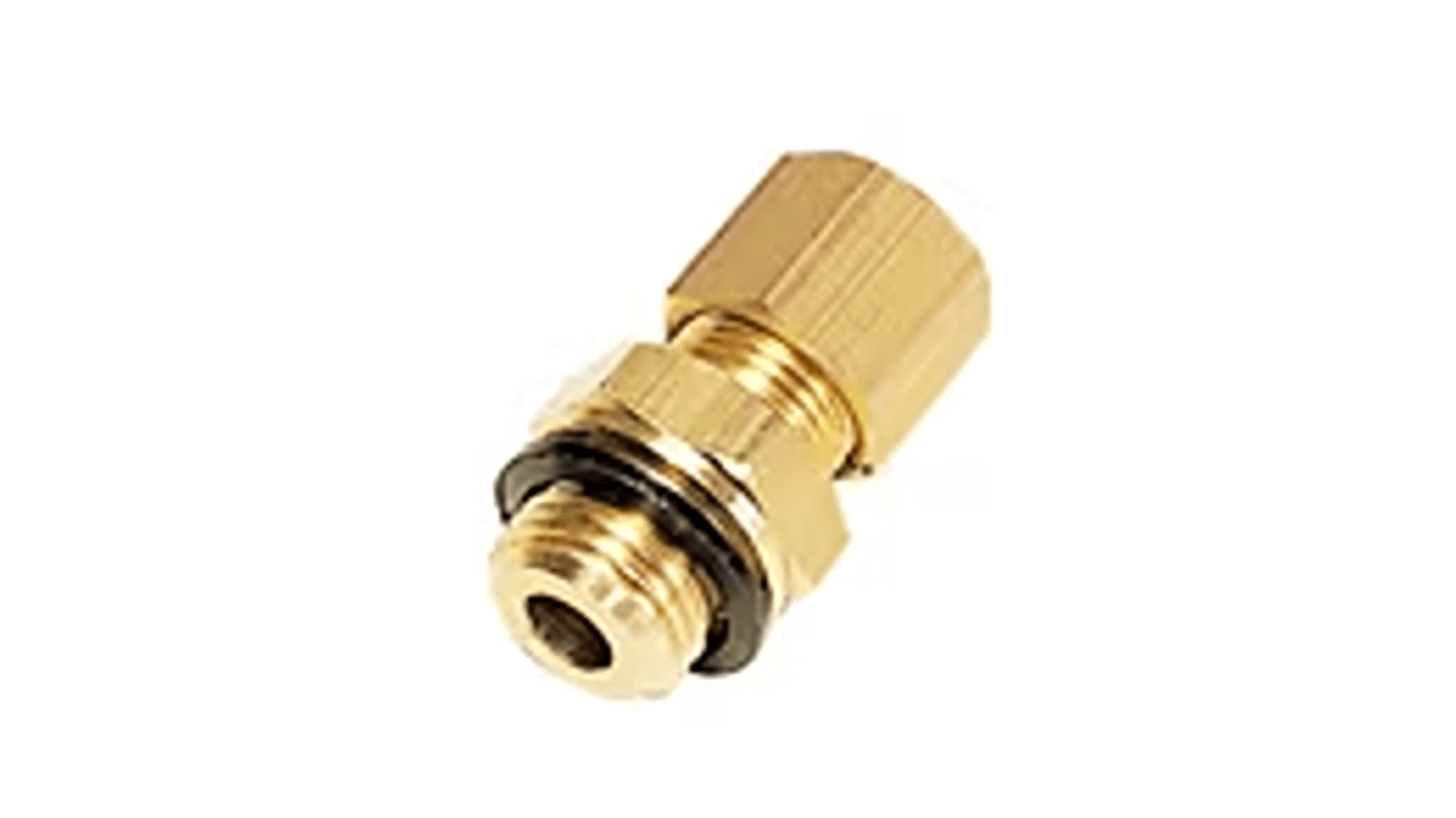 Legris Brass Pipe Fitting, Straight Push Fit Compression Olive, Male BSPP 3/8in 3/8in 10mm