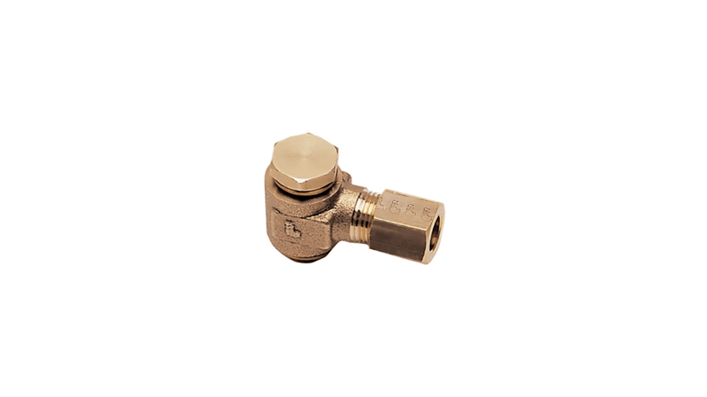 Legris Brass Pipe Fitting, Straight Push Fit Compression Fitting, Male BSPP 1/8in BSPP 1/8in 4mm