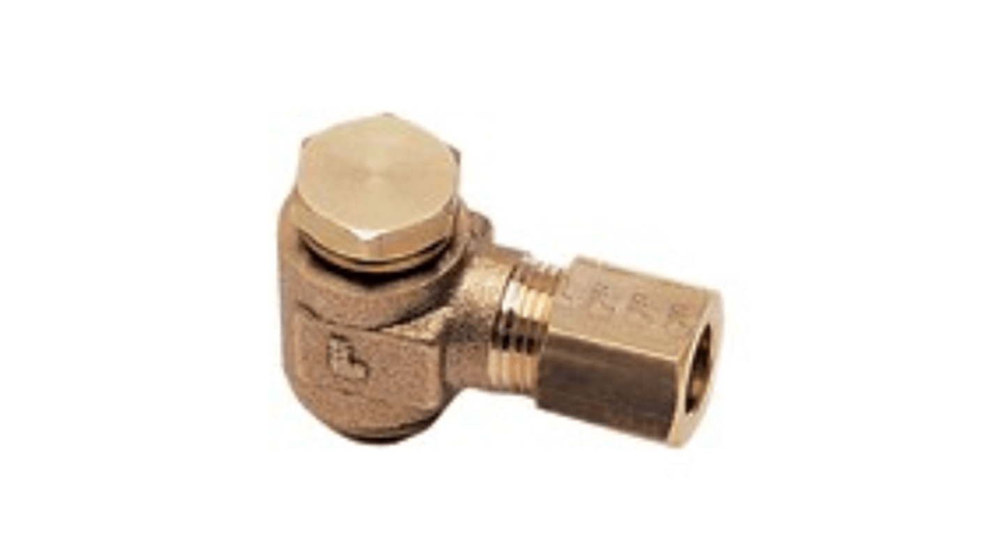 Legris Brass Pipe Fitting, Straight Push Fit Compression Fitting, Male BSPP 1/8in BSPP 1/8in 8mm
