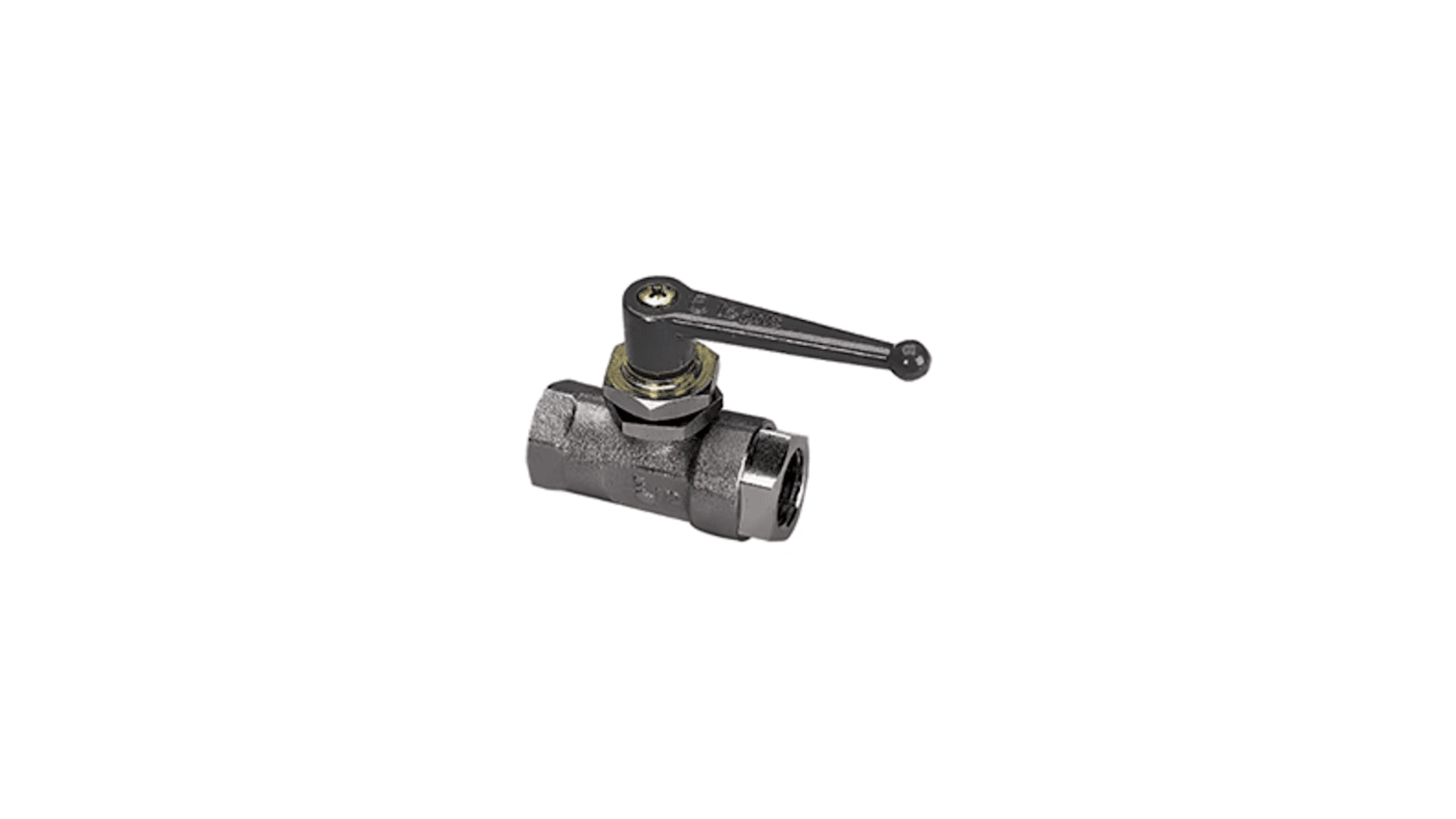 Legris Nickel Plated Brass Ball Valve, Ball Valve, BSPP 3/8in