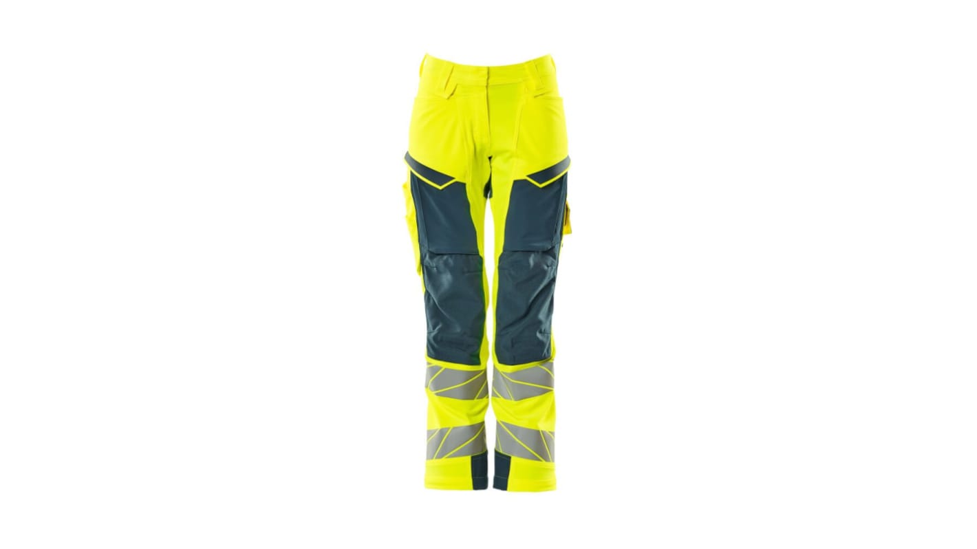 Mascot Workwear 19078-511 Yellow Lightweight, Water Repellent Hi Vis Trousers, 94cm Waist Size