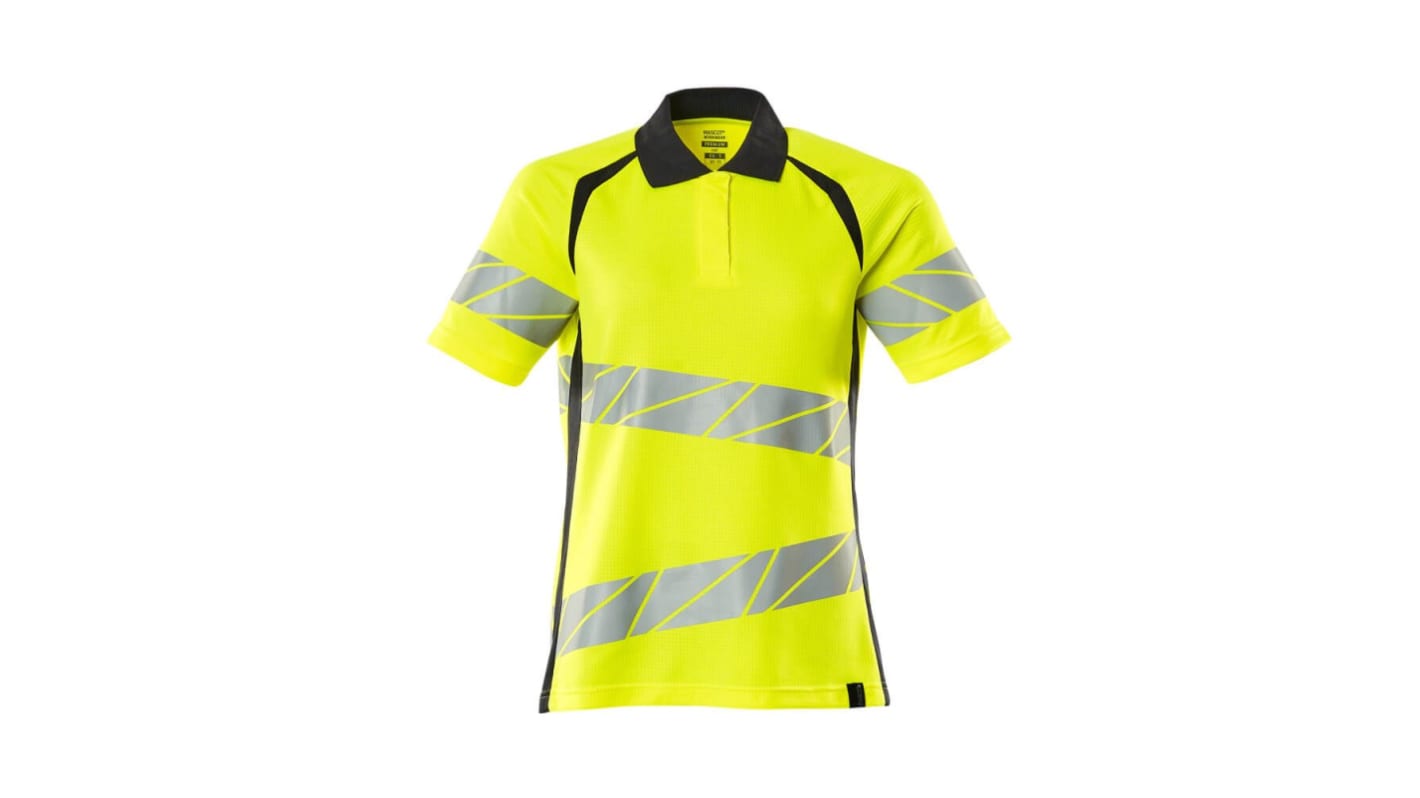 Mascot Workwear 19093-771 Yellow/Navy Women Hi Vis Polo Shirt, XL