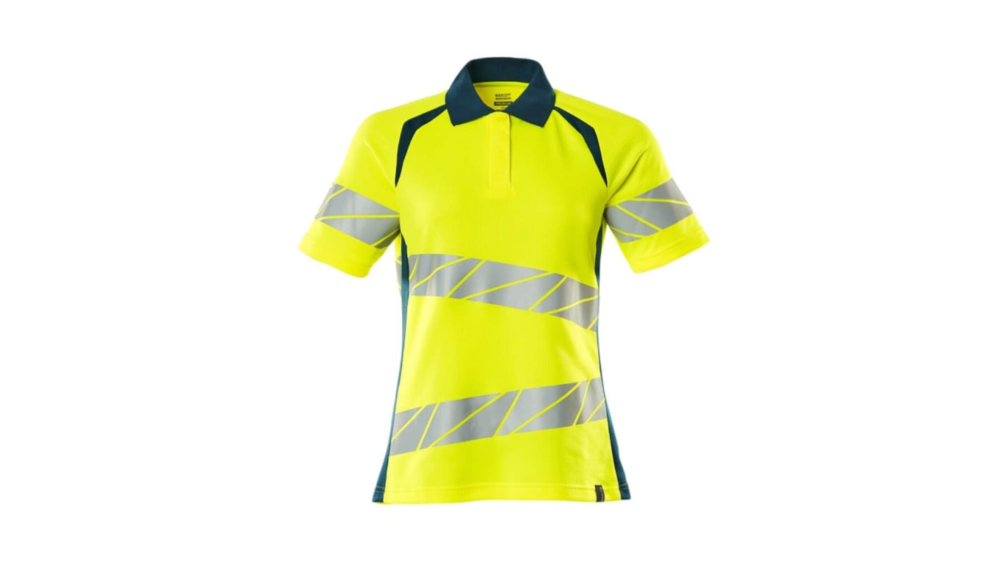 Mascot Workwear 19093-771 Yellow Women Hi Vis Polo Shirt, XL