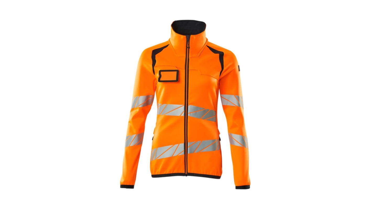 Mascot Workwear Unisex Warn-Fleece-Jacke Orange/Marine, Größe XXL