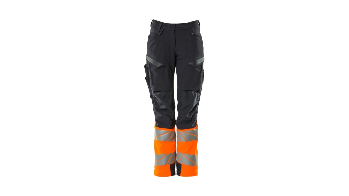 Mascot Workwear 19178-511 Dark Navy Lightweight, Water Repellent Hi Vis Trousers 82cm Leg Length 76cm