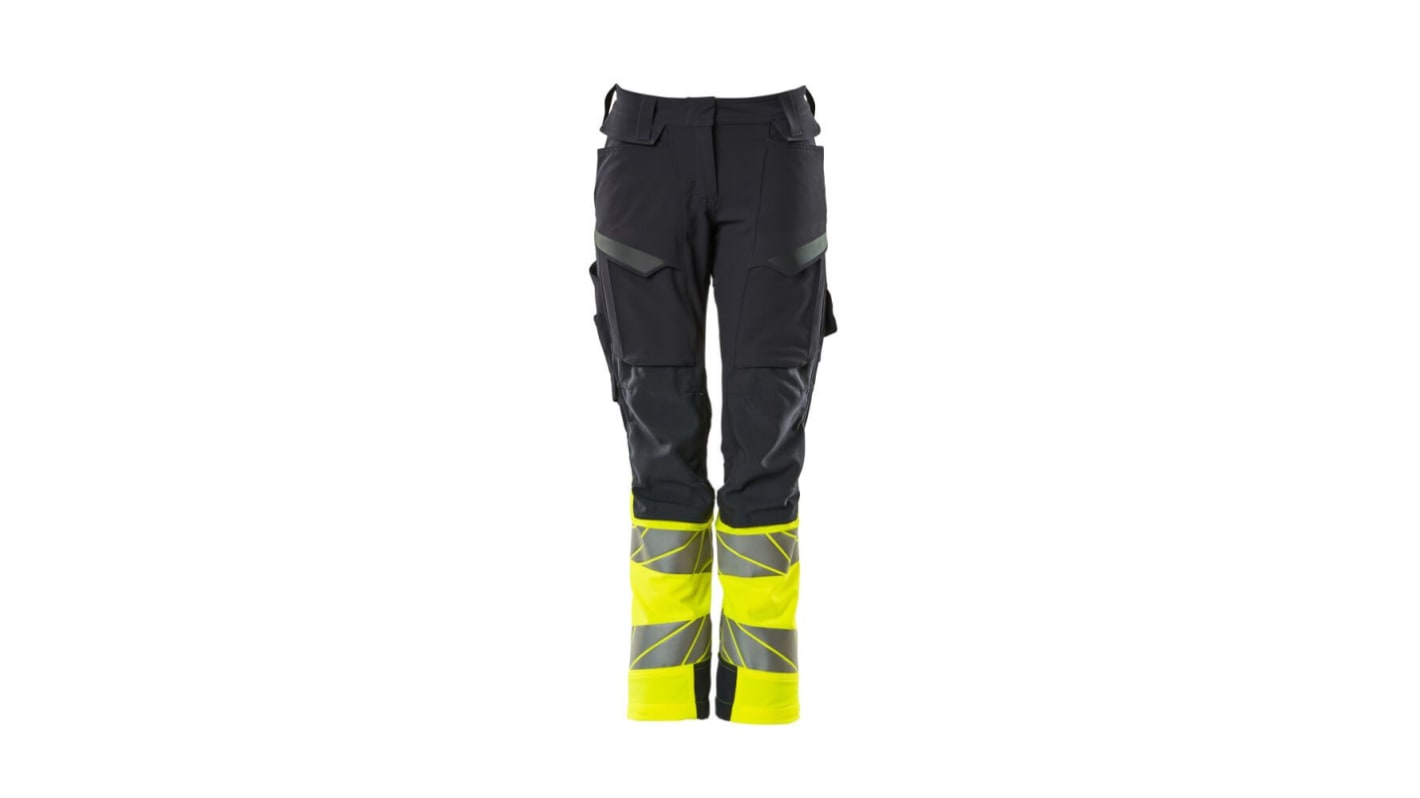 Mascot Workwear 19178-511 Dark Navy Lightweight, Water Repellent Hi Vis Trousers, 78cm Waist Size