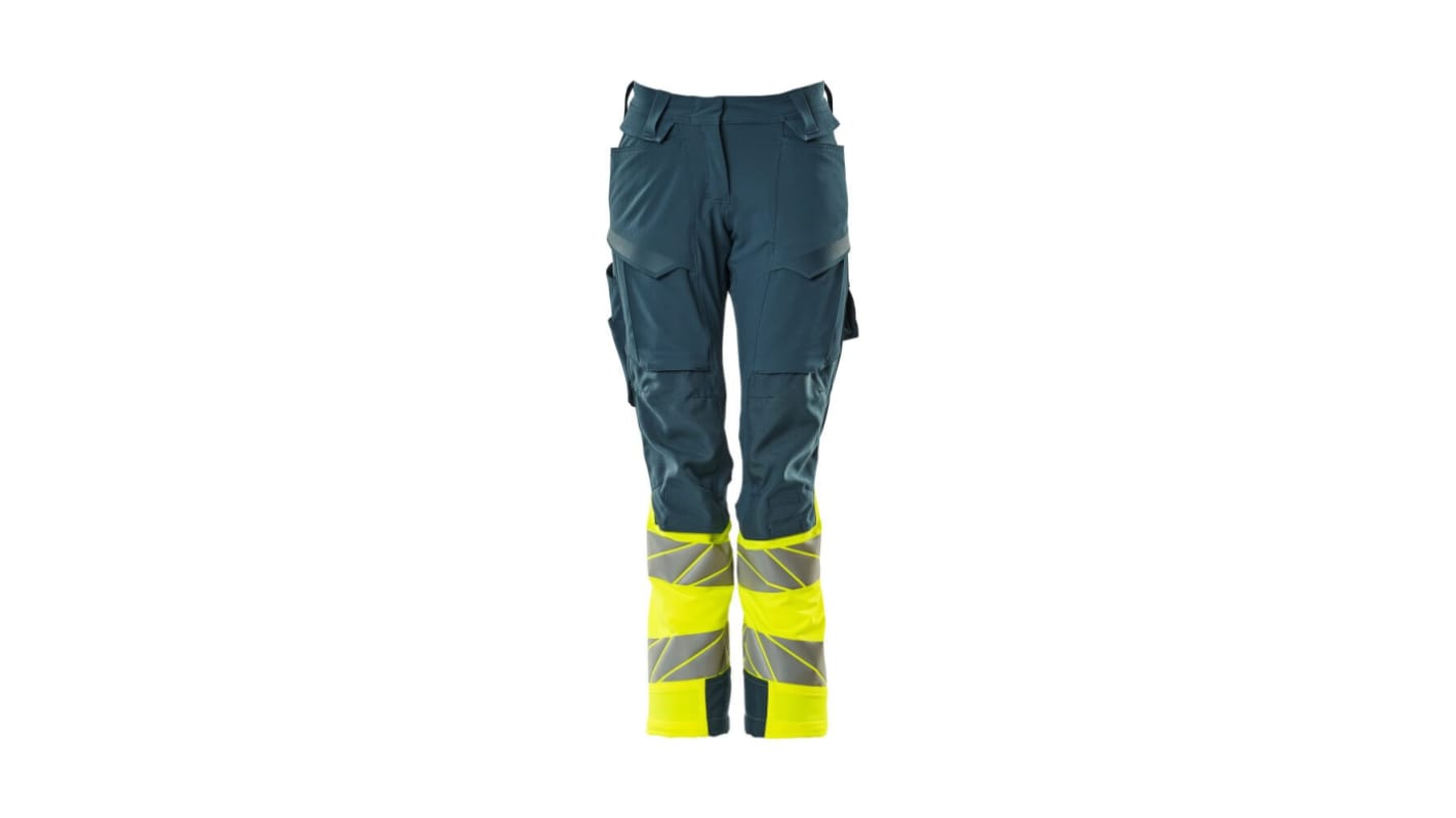 Mascot Workwear 19178-511 Petrol blue Lightweight, Water Repellent Hi Vis Trousers 86cm Leg Length 76cm