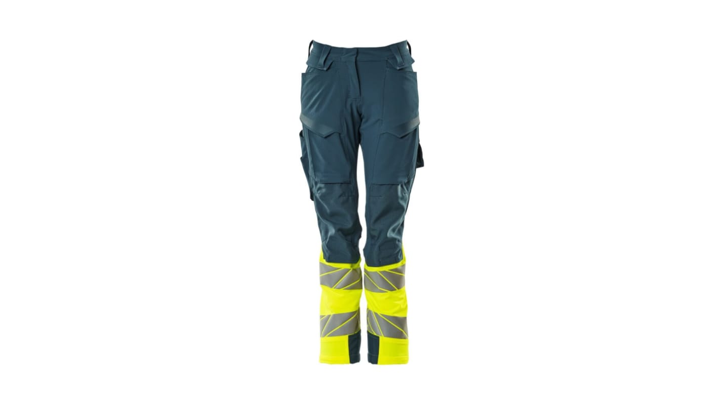 Mascot Workwear 19178-511 Petrol blue Lightweight, Water Repellent Hi Vis Trousers, 136cm Waist Size