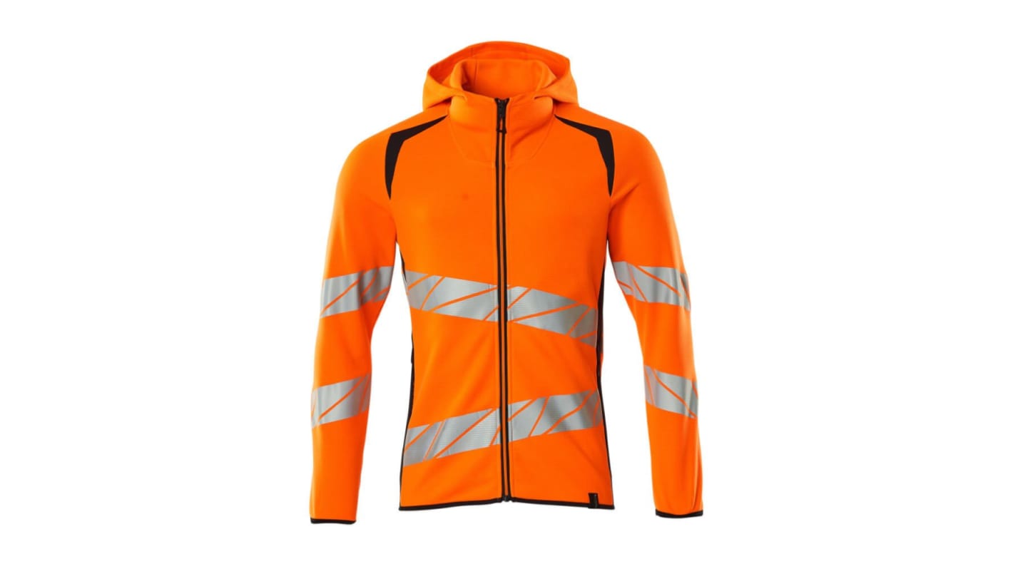 Mascot Workwear Orange/Navy Unisex Hi Vis Hoodie, 3XL
