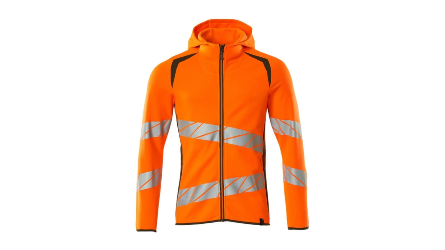 Mascot Workwear Orange Unisex Hi Vis Hoodie, XXL