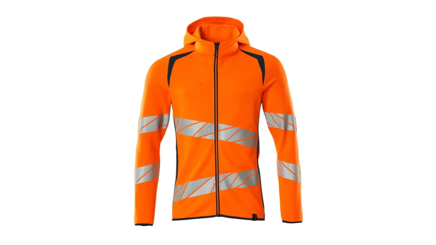 Mascot Workwear Orange Unisex Hi Vis Hoodie, S