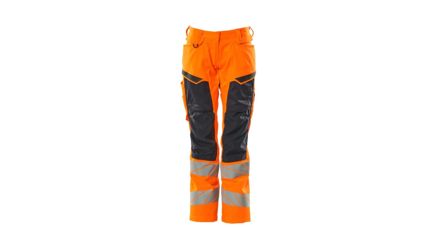 Mascot Workwear 19578-236 Orange/Navy Lightweight Hi Vis Trousers, 110cm Waist Size