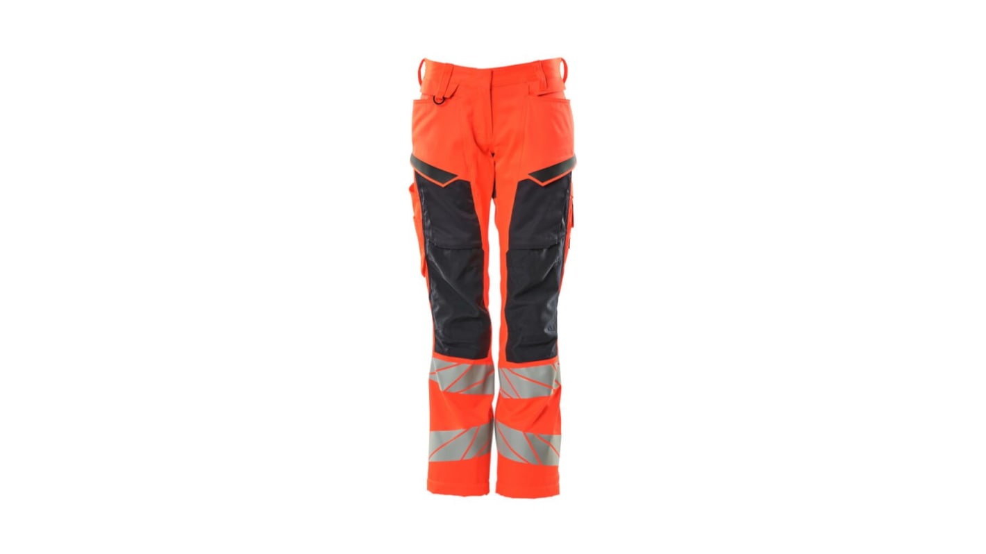 Mascot Workwear 19578-236 Red Lightweight Hi Vis Trousers, 78cm Waist Size