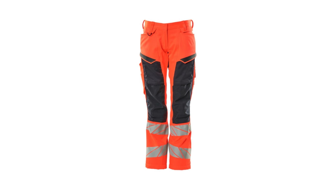 Mascot Workwear 19578-236 Red Lightweight Hi Vis Trousers 82cm Leg Length 82cm