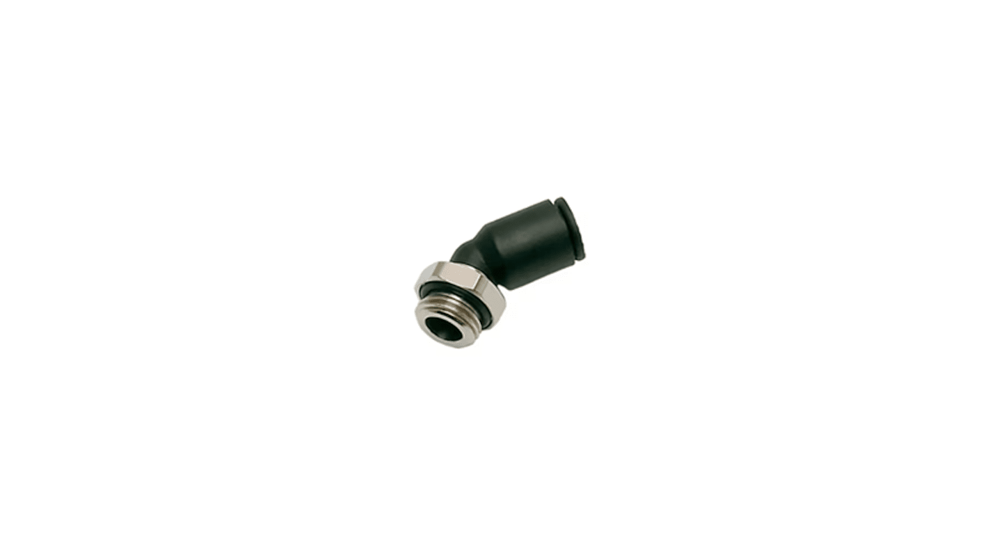 Legris LF 3000 Series Elbow Threaded Adaptor, 8 mm to G 1/8 Male, Tube-to-Port Connection Style, 3133 08 10