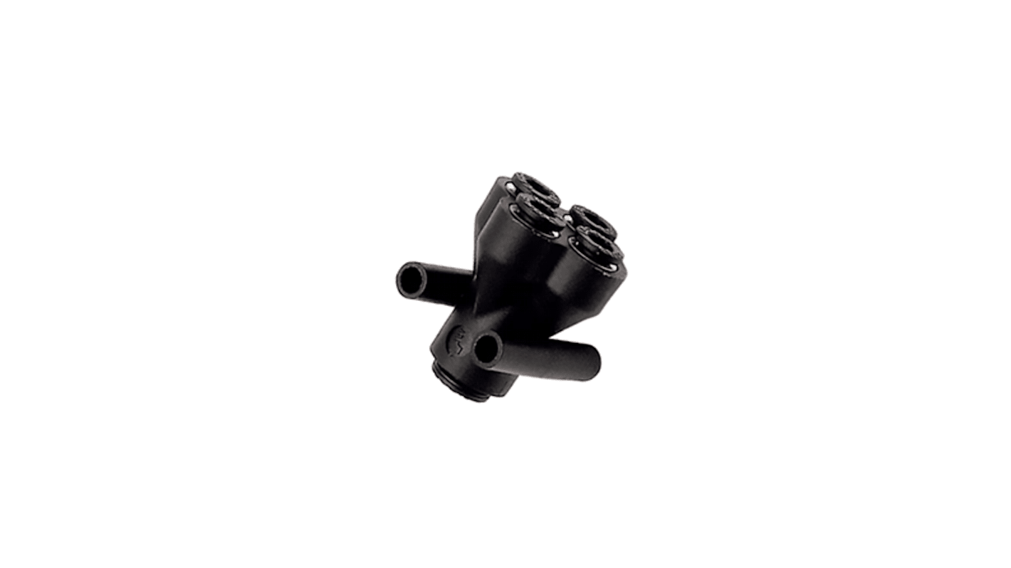 Legris LF 3000 Series Tube-to-Tube Adaptor, Push In 6 mm to Push In 6 mm, Tube-to-Tube Connection Style, 3144 06 06