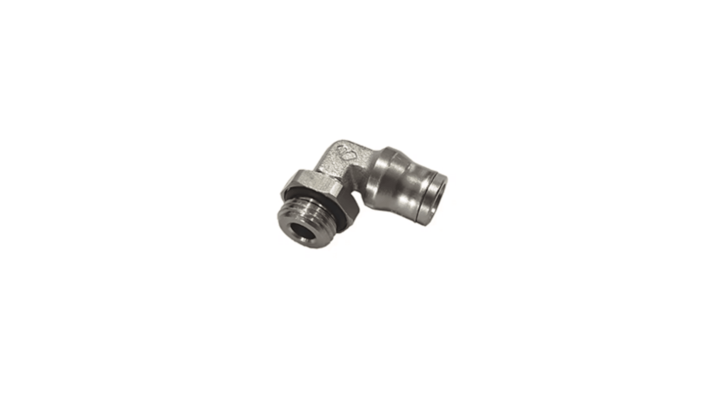 Legris Brass Pipe Fitting, Straight Push Fit, Male BSPP 3/8in BSPP 3/8in 14mm