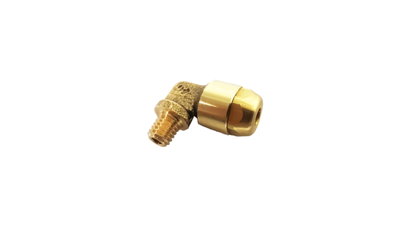 Legris Brass Pipe Fitting, Straight Push Fit, Male Metric M6x1mm M6mm 4mm