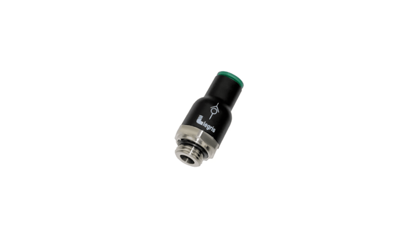 Legris 7984 Non Return Valve G 1/8 Male Inlet, 8mm Tube Outlet, 10bar