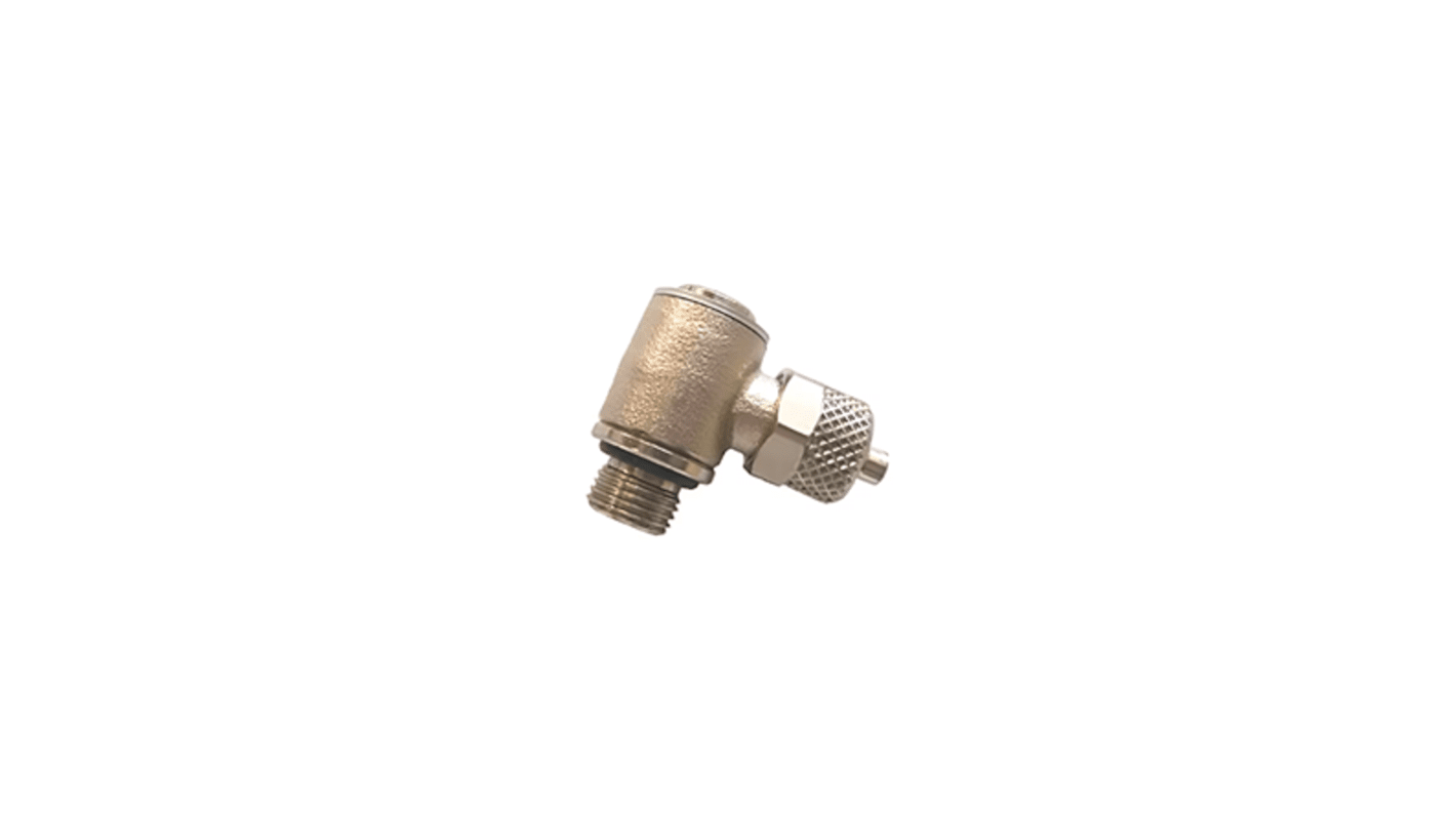 Legris Brass Pipe Fitting, Straight Push Fit Spigot Fitting, Male BSPP 1/8in BSPP 1/8in