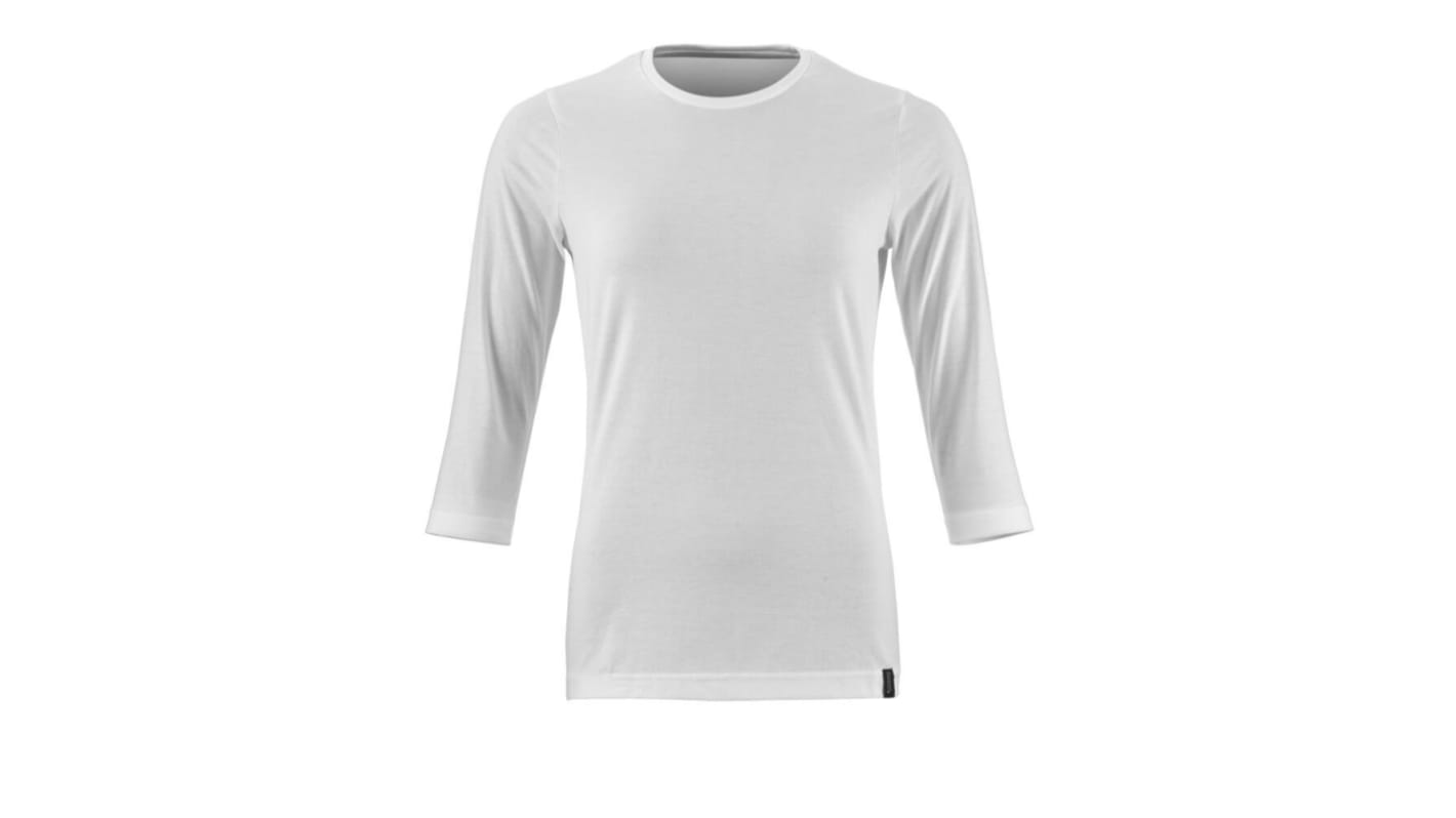 Mascot Workwear White 40% Polyester, 60% Cotton Long Sleeve T-Shirt, UK- L