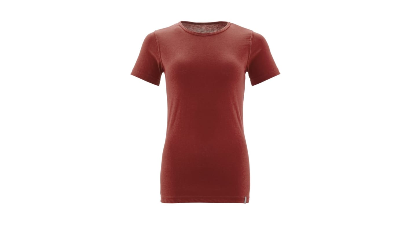 Mascot Workwear Red 40% Recycled Polyester, 60% Organic Cotton Short Sleeve T-Shirt, UK- XS