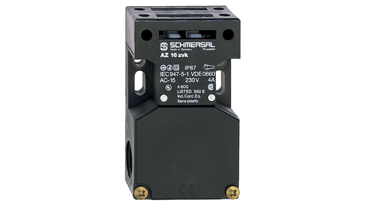 Schmersal AZ 16 Safety Interlock Switch, 2NC/1NO, Keyed Actuator Included, Glass Fibre Reinforced Thermoplastic