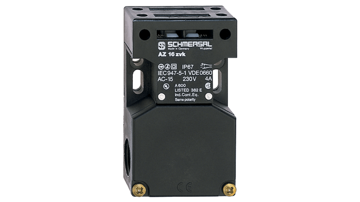 Schmersal AZ 16 Safety Interlock Switch, 1NC/1NO, Keyed, Glass Fibre Reinforced Thermoplastic