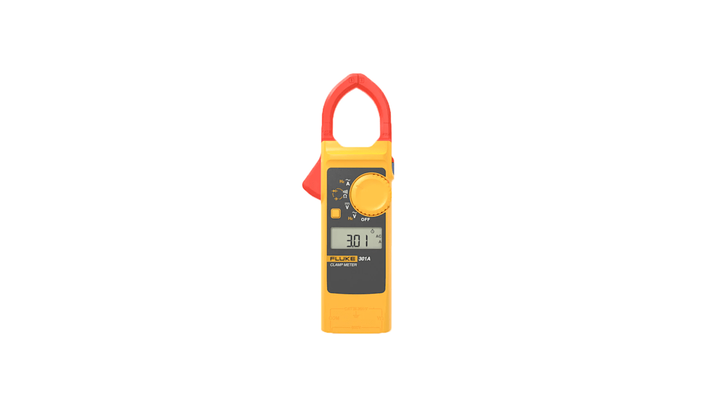 Fluke 301A+ Clamp Meter, 400A dc, Max Current 400A ac CAT III 300V