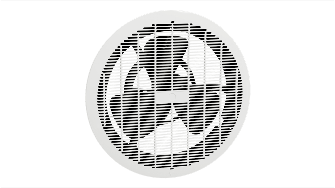 Clipsal Electrical CE250N Airflow Round Window Mounted Extractor Fan, 358m³/h, 44dB, IPx4 Rated, Duct Size 287mm