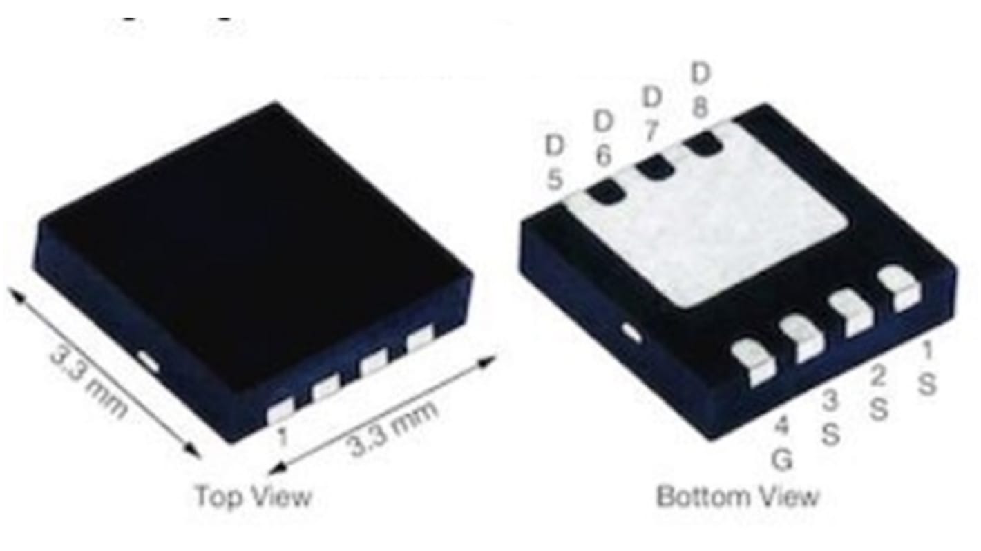 MOSFET Vishay, canale N, 178,3 A, PowerPAK 1212-8S, Montaggio superficiale