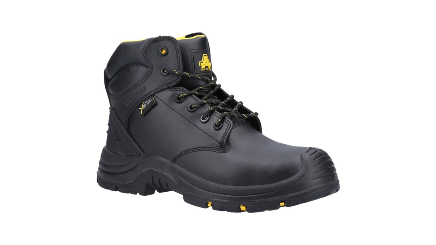 Amblers 29736-50518, Unisex, Sicherheitsstiefel Schwarz, mit Zehen-Schutzkappe , Größe 43 / UK 9