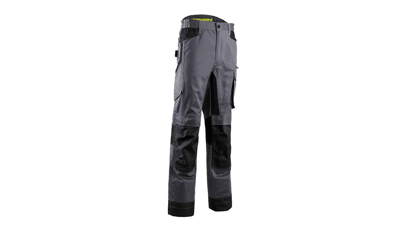 Coverguard Baru Unisex Hose, 40 % Polyester, 60 % Baumwolle Schwarz, Grau Abriebfest, Größe 108 → 115cm